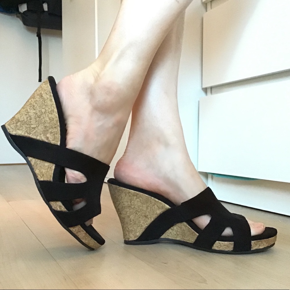 Graceland platform sandals, size 9